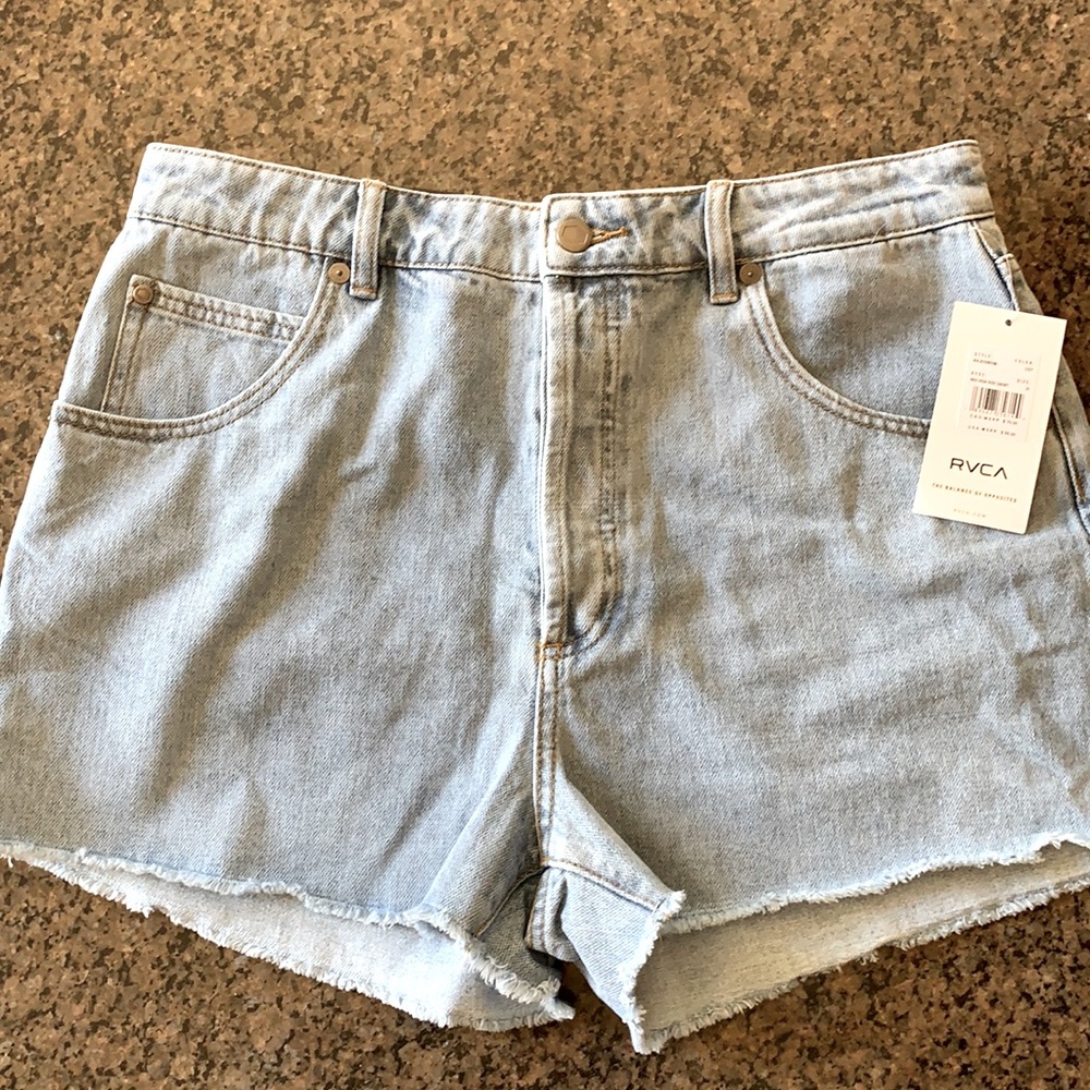 NWT RVCA denim jean shorts.